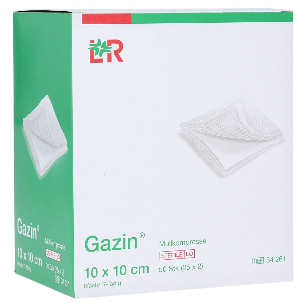 Gazin Mullkompressen 10x10 cm steril 8fach