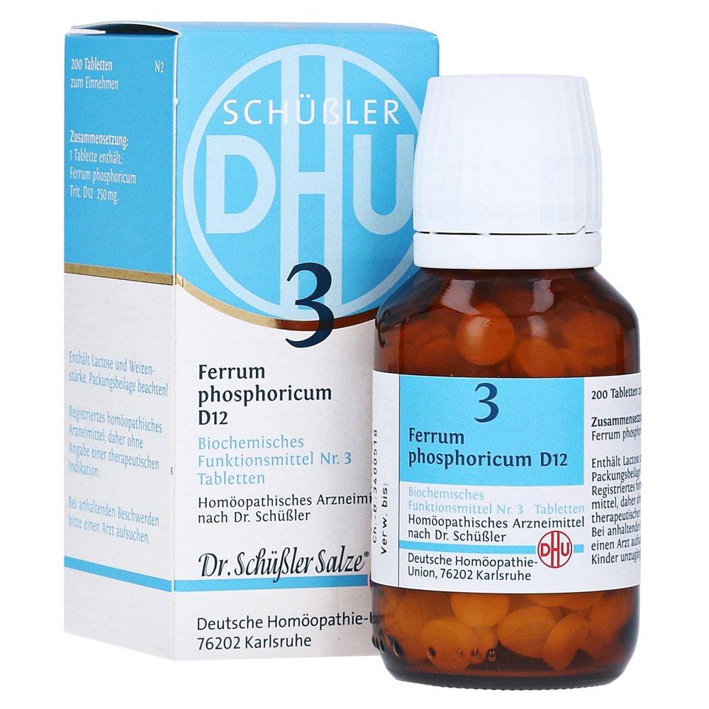 BIOCHEMIE DHU 3 Ferrum phosphoricum D 12 Tabletten
