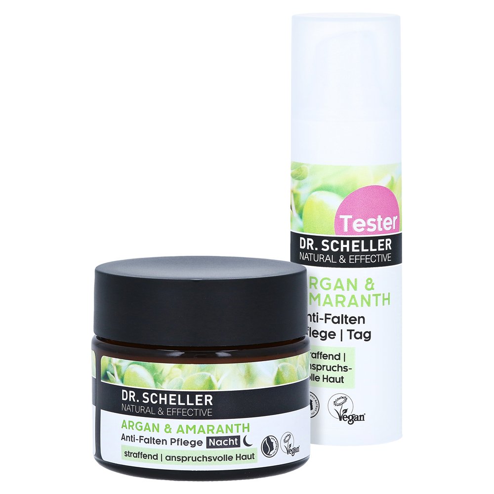 DR.SCHELLER Argan&Amaranth Anti-Falten Pfl.Nacht + gratis DR.SCHELLER Argan&Amaranth Anti-Falten Pfl.Tag 30 ml
