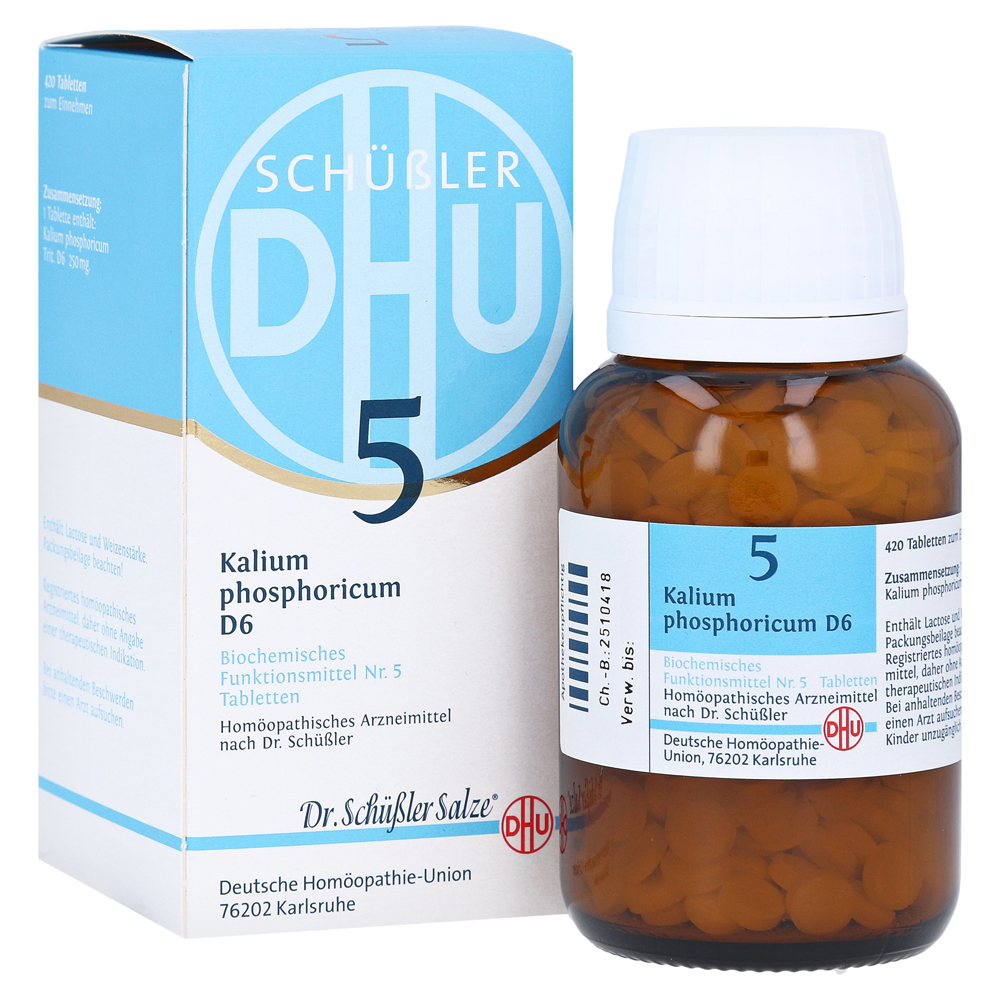 BIOCHEMIE DHU 5 Kalium phosphoricum D 6 Tabletten
