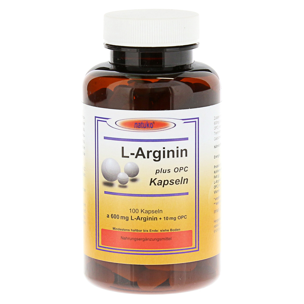 L-Arginin+opc 600 mg Kapseln