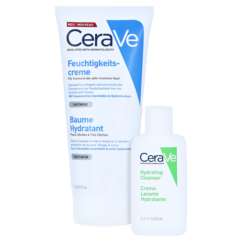 Cerave Feuchtigkeitscreme + gratis Cerave Feuchtigkeitsspendende Reinigungslotion 20 ml