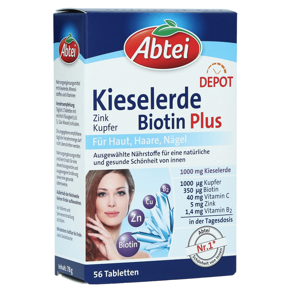 Abtei Kieselerde Plus Biotin Depot Tabletten