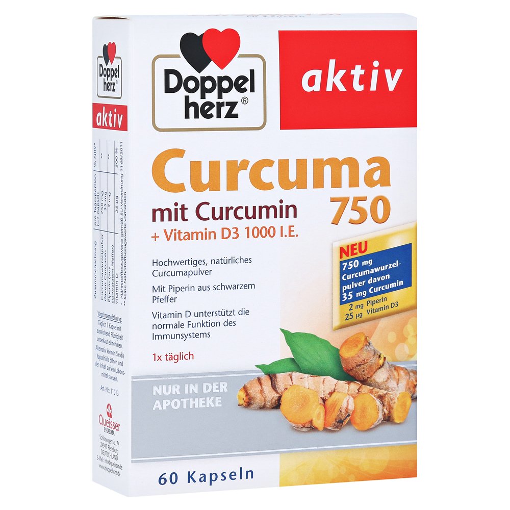 DOPPELHERZ Curcuma 750 Kapseln