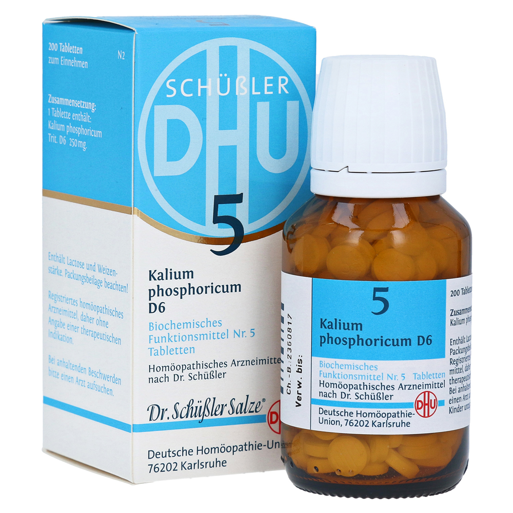 BIOCHEMIE DHU 5 Kalium phosphoricum D 6 Tabletten