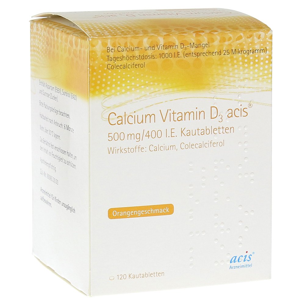 Calcium Vitamin D3 acis 500mg/400 I.E.