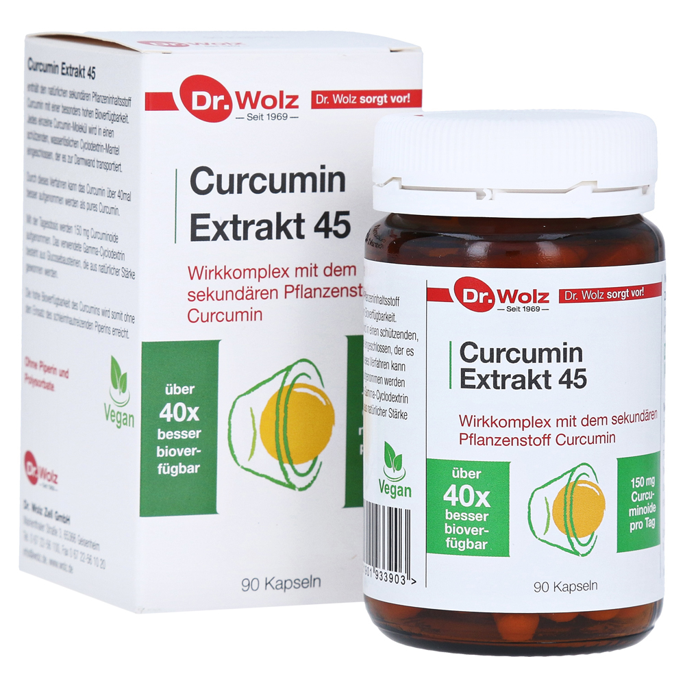 Dr. Wolz Curcumin Extrakt 45 Kapseln