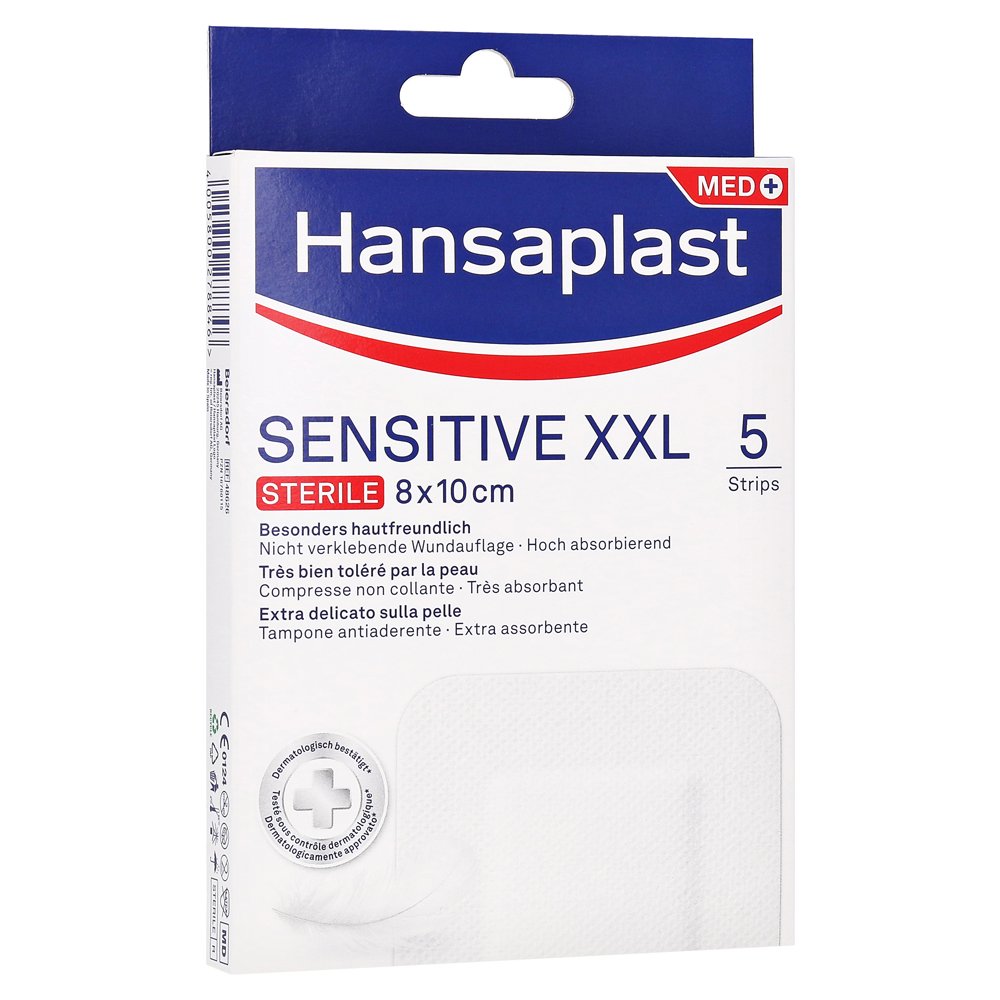 HANSAPLAST Sensitive Wundverband steril 8x10 cm