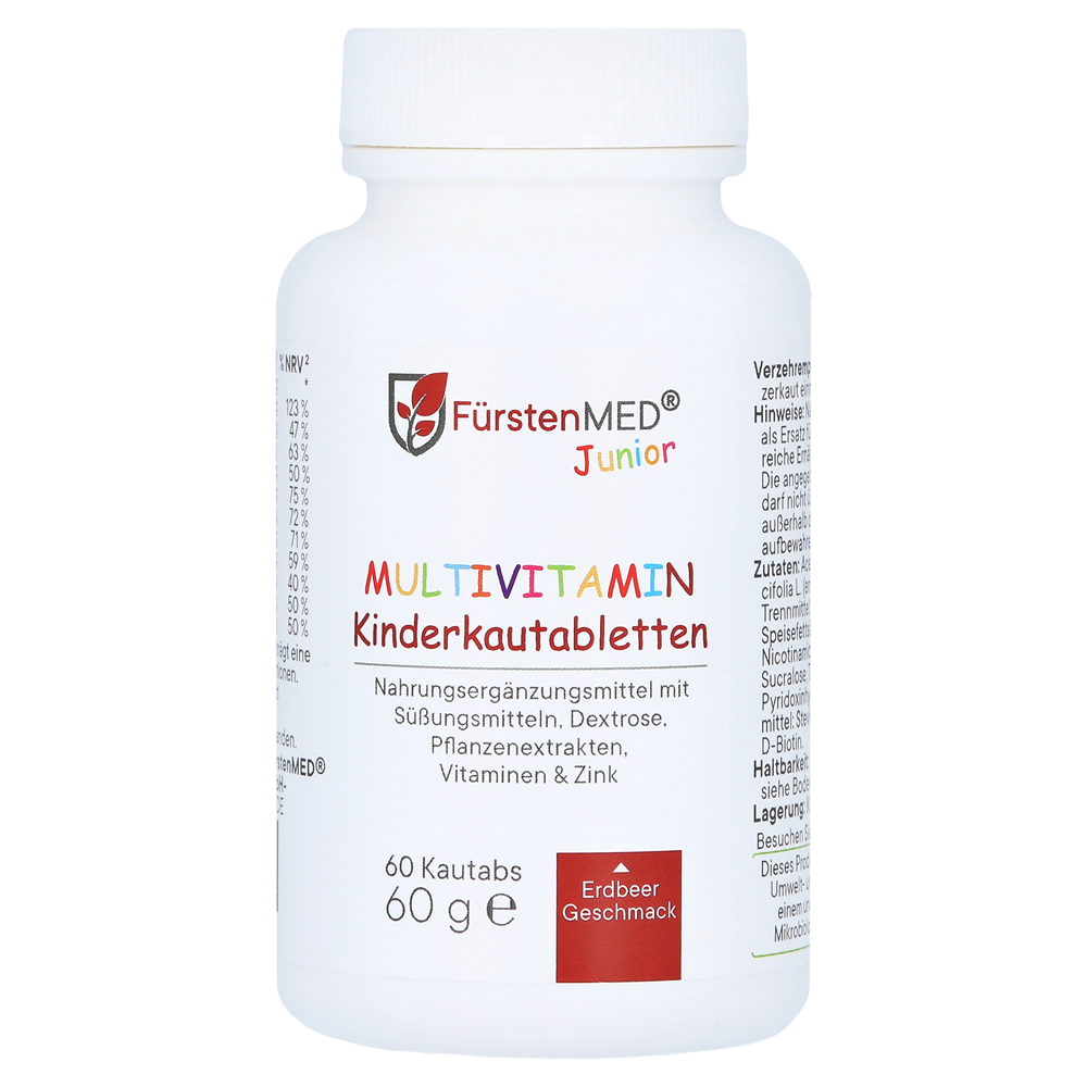 FÜRSTENMED Multivitamin Kinderkautabl.Erdbeere