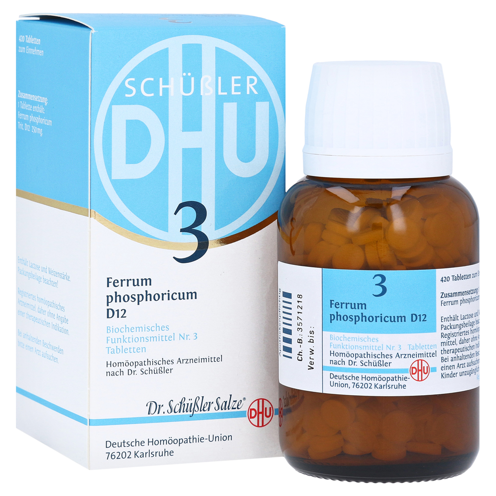BIOCHEMIE DHU 3 Ferrum phosphoricum D 12 Tabletten