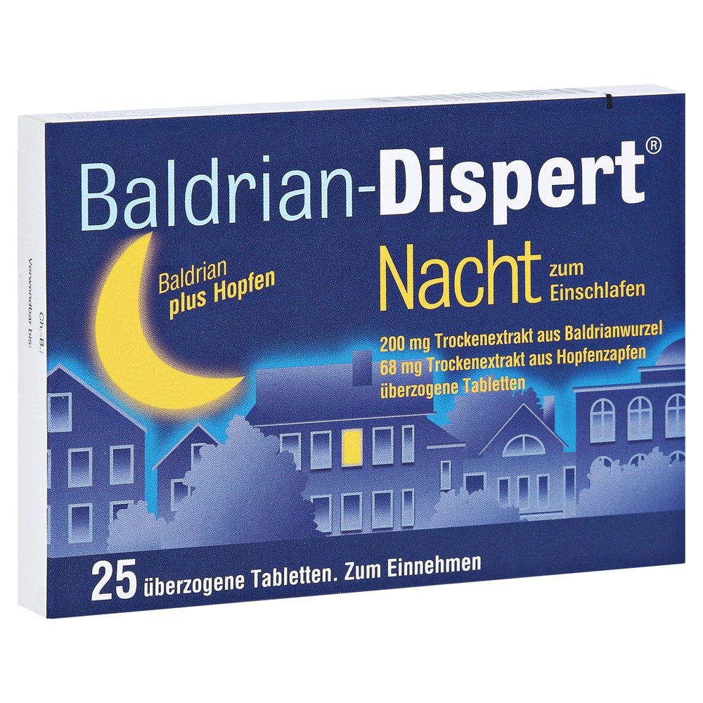 Baldrian-Dispert Nacht zum Einschlafen
