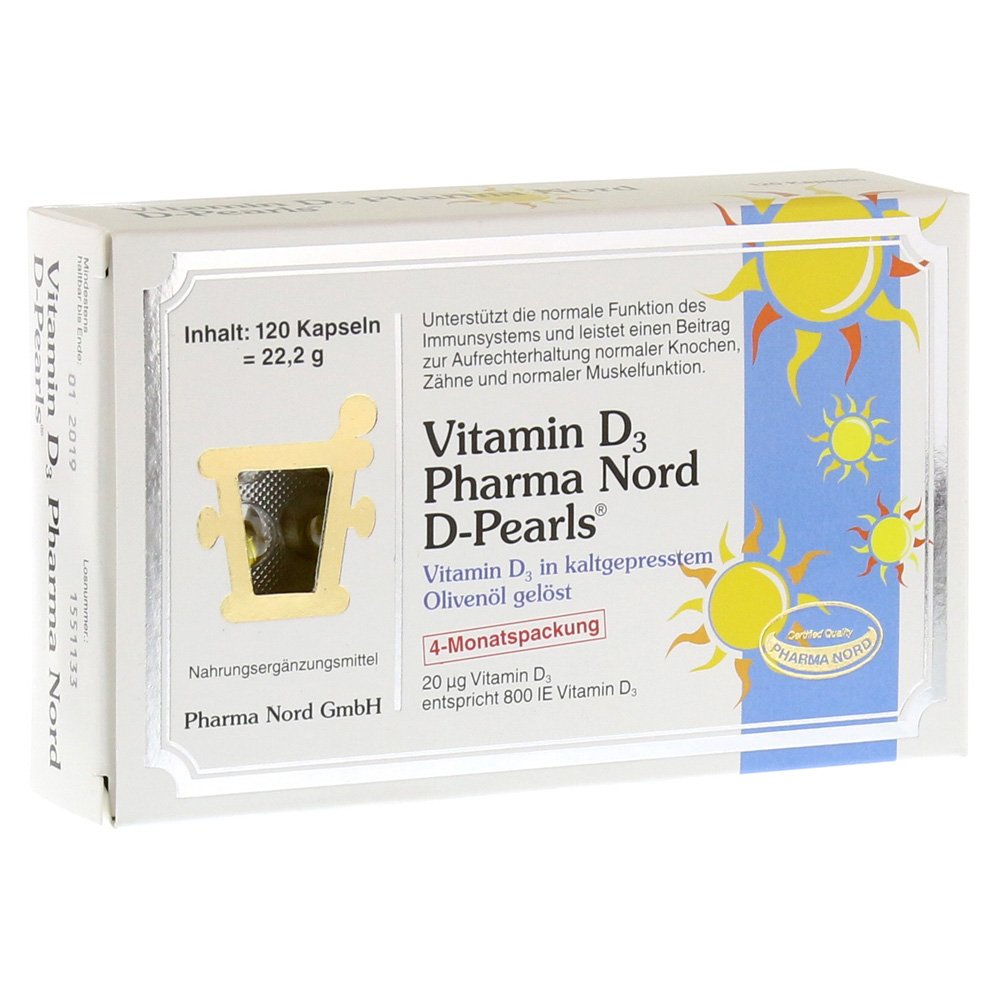 VITAMIN D3 PHARMA Nord 20 µg Kapseln