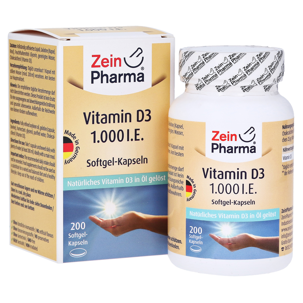 VITAMIN D3 1.000 I.E. Softgel-Kapseln ZeinPharma
