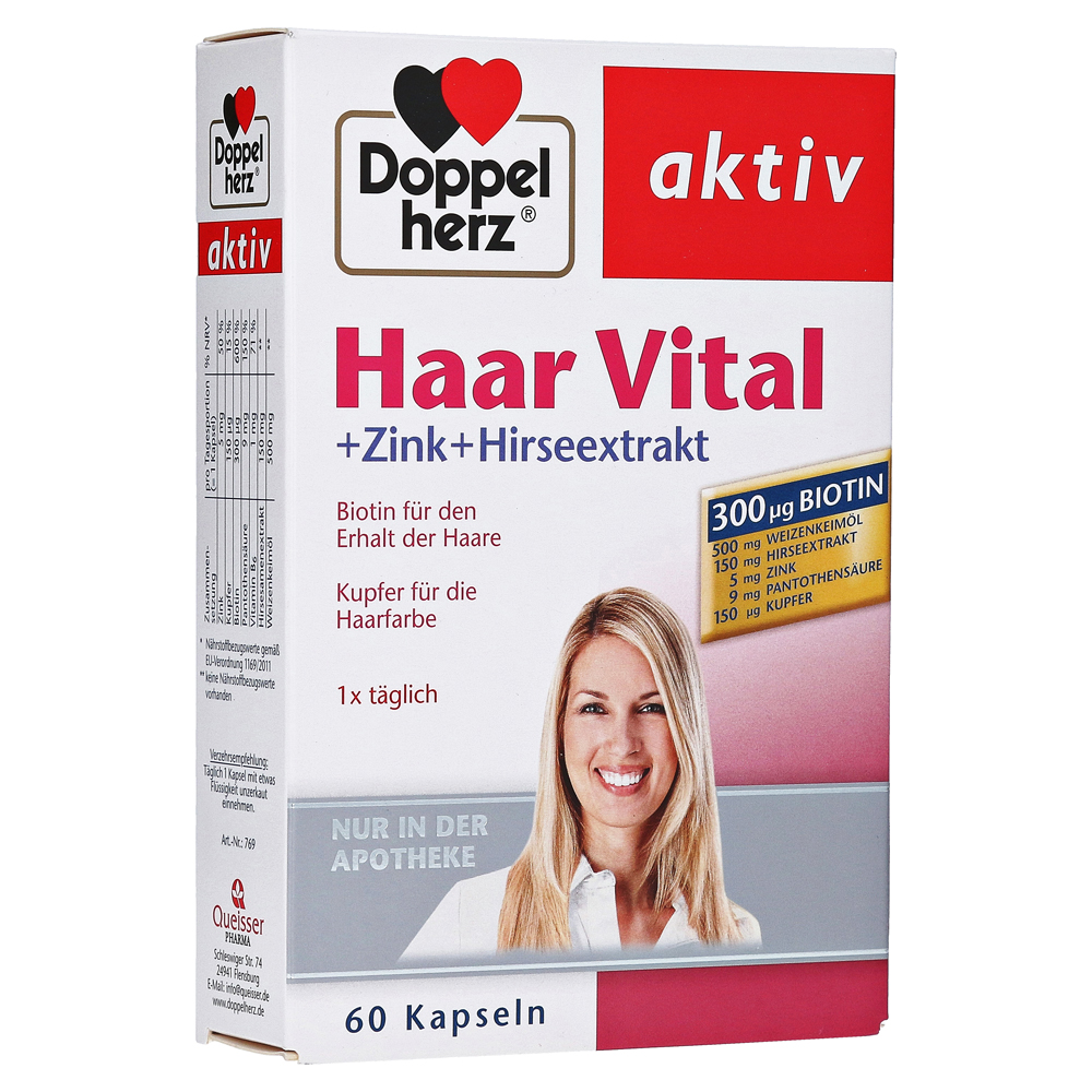 Doppelherz aktiv Haar Vital + Zink + Hirseextrakt