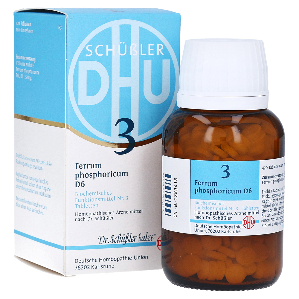 BIOCHEMIE DHU 3 Ferrum phosphoricum D 6 Tabletten