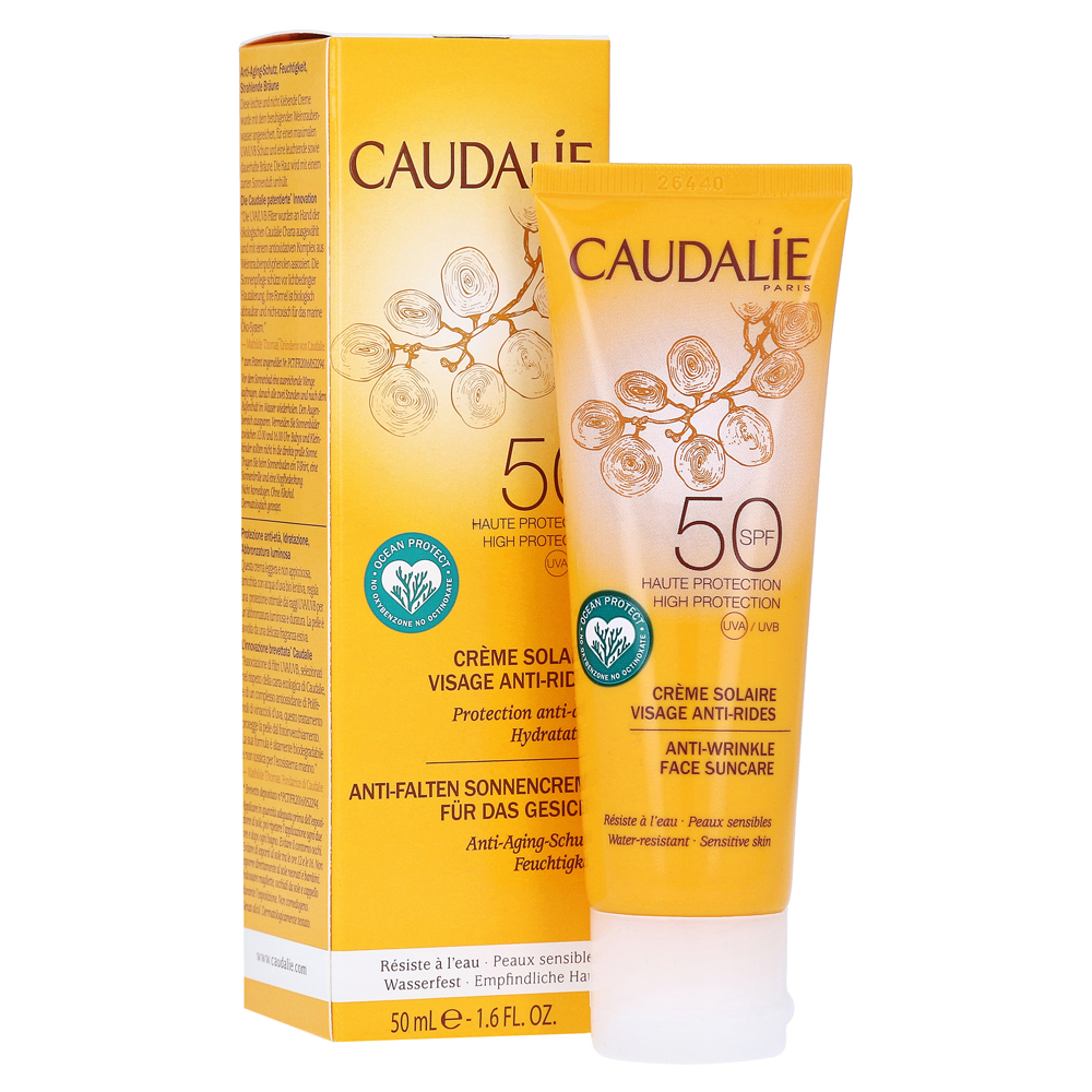 CAUDALIE Anti-Falten Sonnencreme Gesicht SPF 50