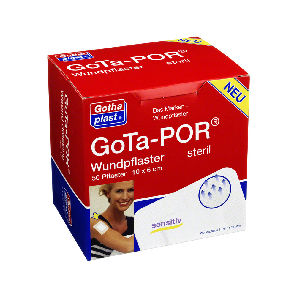 GOTA-POR Wundpflaster steril 60x100 mm