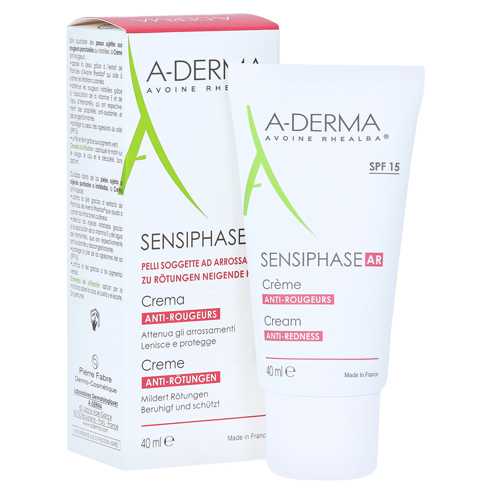 A-DERMA SENSIPHASE AR Anti-Rötungen Creme