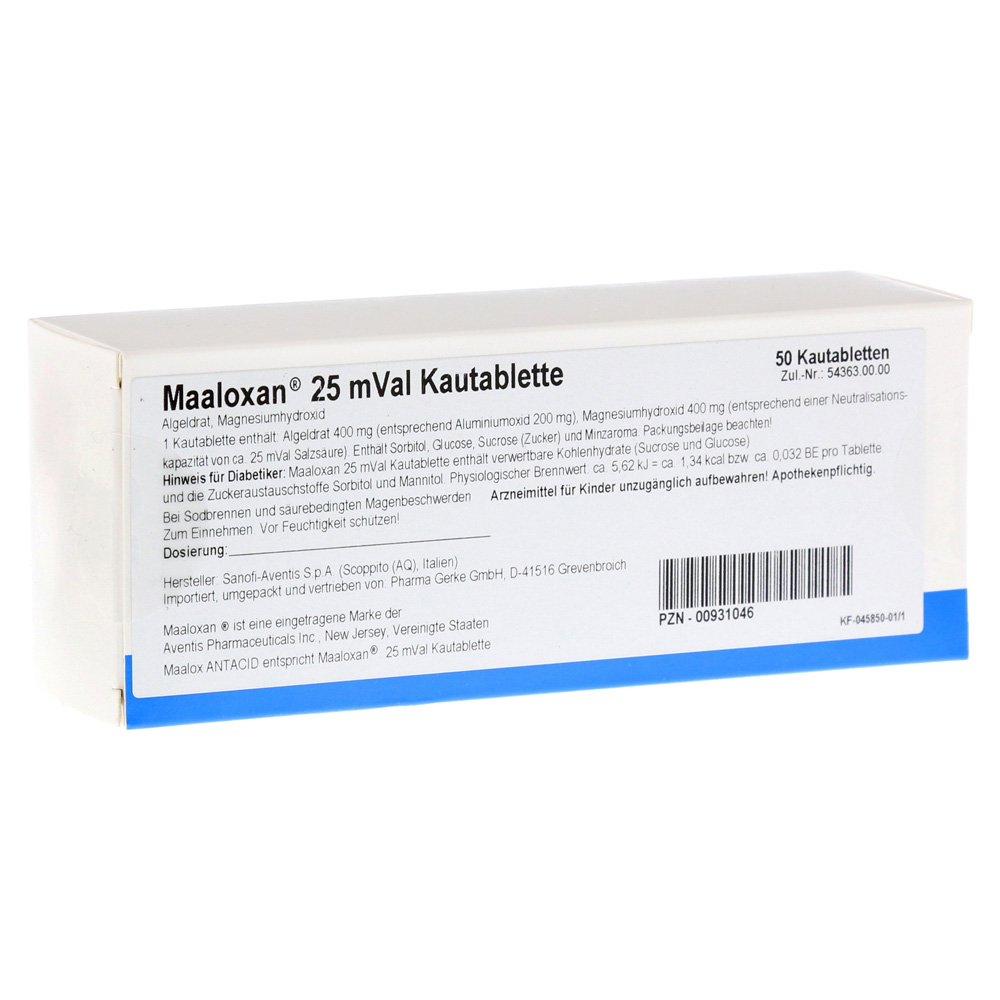 Maaloxan 25mVal